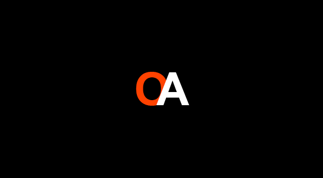 OuterAtmo logo: the letters O and A on black